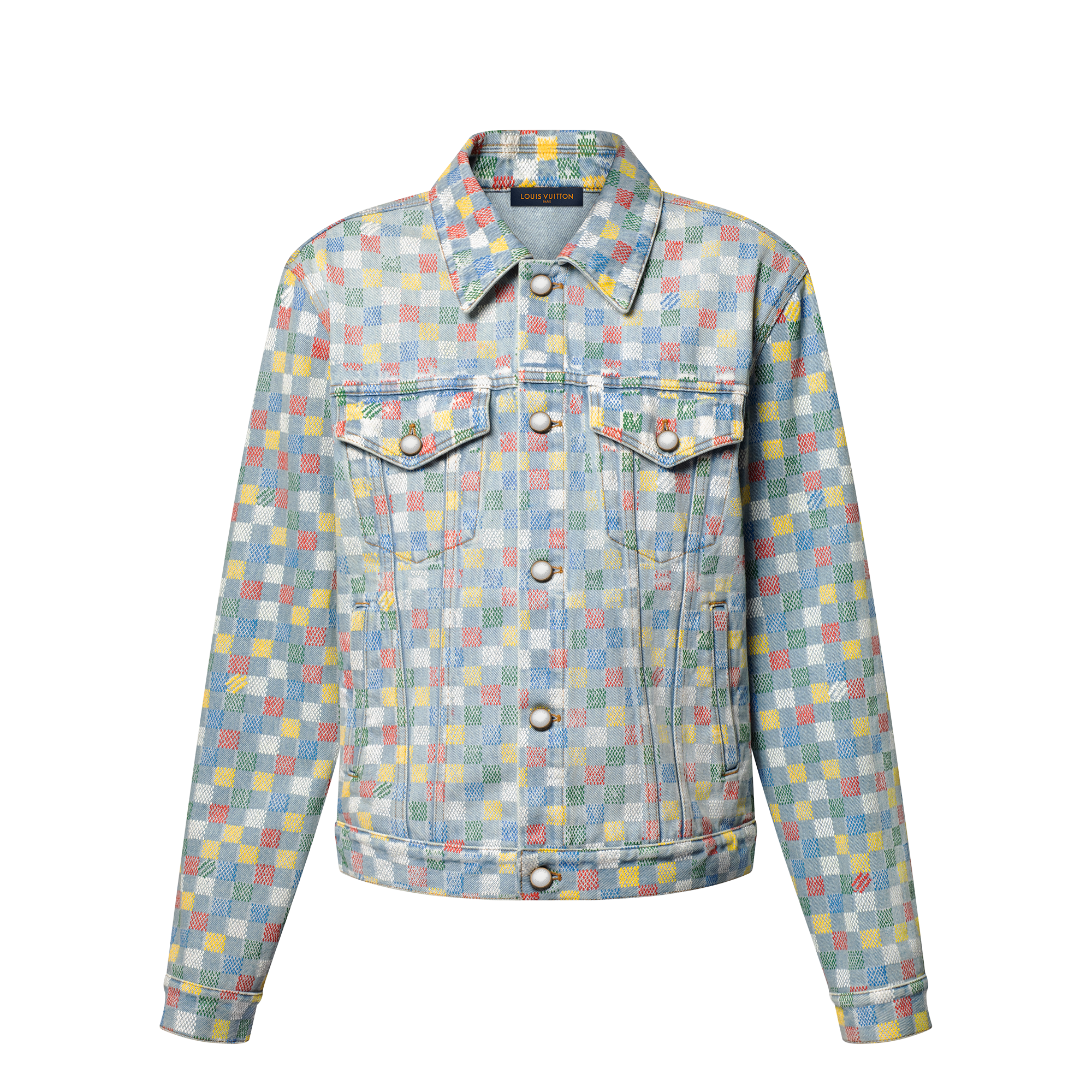 Damier Denim Trucker Jacket - Men - Ready-to-Wear | LOUIS VUITTON ®